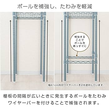 Amazon｜ドウシシャ ルミナス ラック スチールラックパーツ 補強